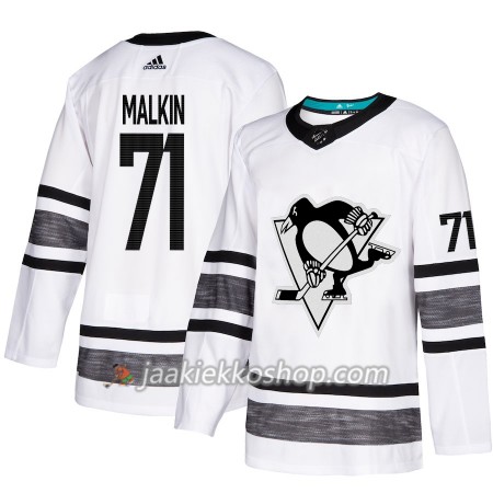 Miehille NHL Pittsburgh Penguins Pelipaita Evgeni Malkin 71 Valkoinen 2019 All-Star Adidas Authentic